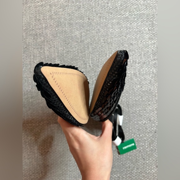 Dolce Vita ELIZA Confetti Heels 8.5 Black Sequin Mesh Stiletto 3”Pumps NWT - Picture 16 of 16